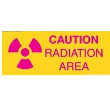 sign: radiation area