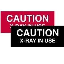 sign: caution x-ray (english) - Click Image to Close