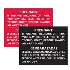 sign: pregnancy (bi-lingual) NEW & IMPROVED