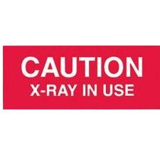 Veterinary Caution X-ray in Use Sign