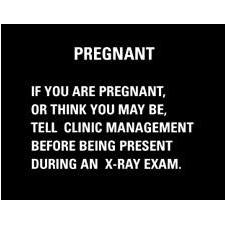 Veterinary Pregnancy Sign - English - Click Image to Close