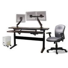 Rectangular Desk Furniture Bundle - Click Image to Close