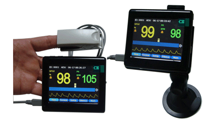 Color TFT Touch Screen Hand-held Pulse Oximeter