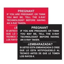 sign: pregnancy (bi-lingual) NEW & IMPROVED