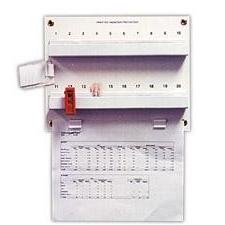 Radiation Badge Storage Board