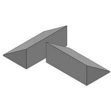 34 deg. wedge (set of 2) Non-Coated