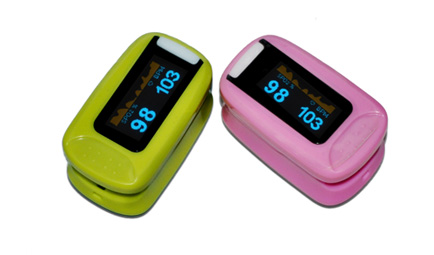 Color OLED Fingertip Pulse Oximeter Auto Direction