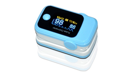 Color OLED Fingertip Pulse Oximeter Voice Alarm